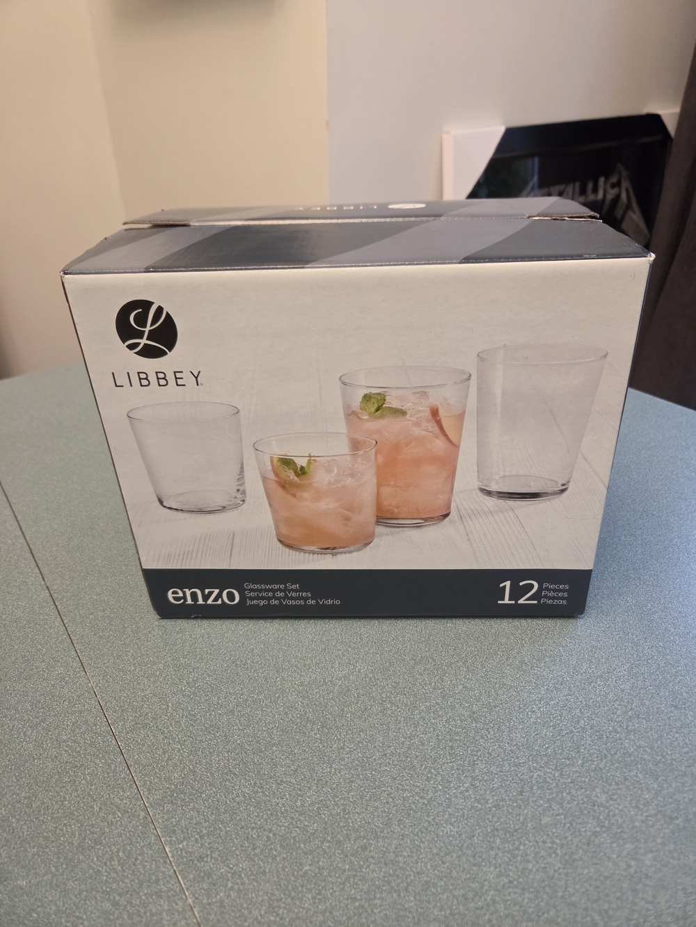 Libbey Enzo Clear Glassware Set - 12 Pieces